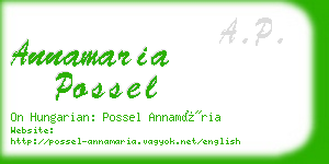 annamaria possel business card